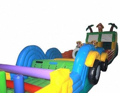 Inflable parque infantil carro