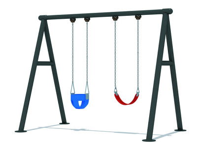 Set de Columpio Doble con estación para infantes PLAY-YL-QQ012